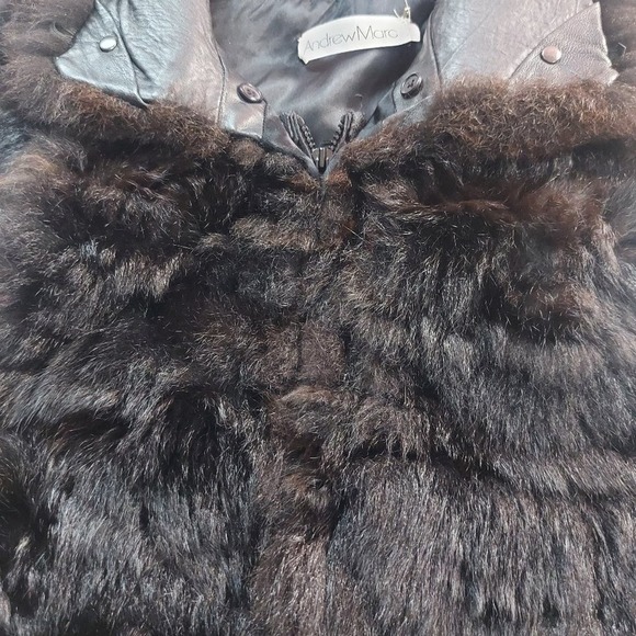 Andrew Marc opossum fur vest - Picture 10 of 16
